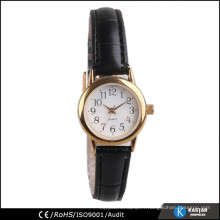 Ladies cuir noir, montre arabe